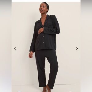 Hatch Black Maternity Over the Belly Pajamas